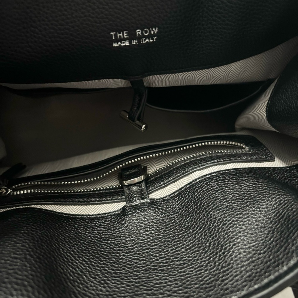 The Row Replica Black Leather Shoulder Bag - Picture 7 of 16